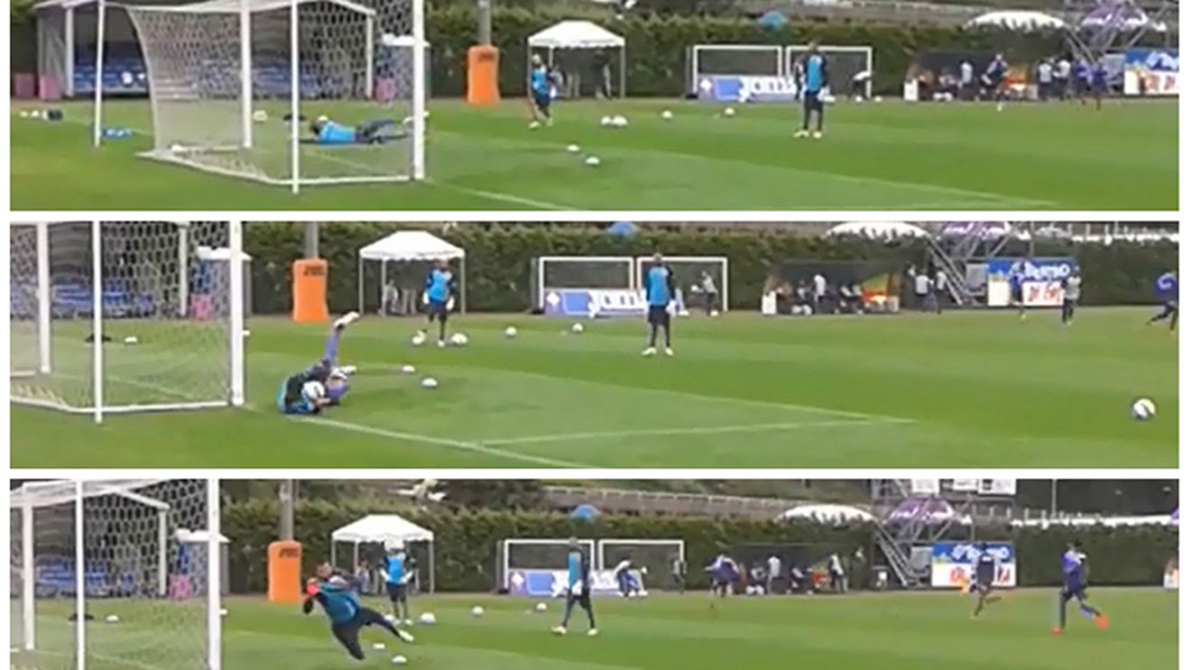 VIDEO | Tătărușanu, în prim plan la antrenamentele Fiorentinei. Paradele fostului portar al Stelei 