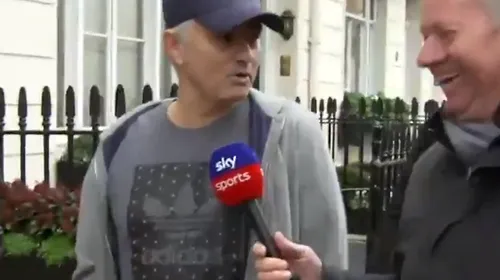 „Nothing to say!”. VIDEO | Urmărit de reporteri prin oraș, Mourinho a lovit din nou!
