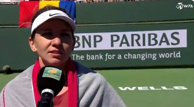 Simona Halep, reacție la adresa organizatorilor după calificarea în turul trei la Indian Wells: „Vreau să le spun asta!