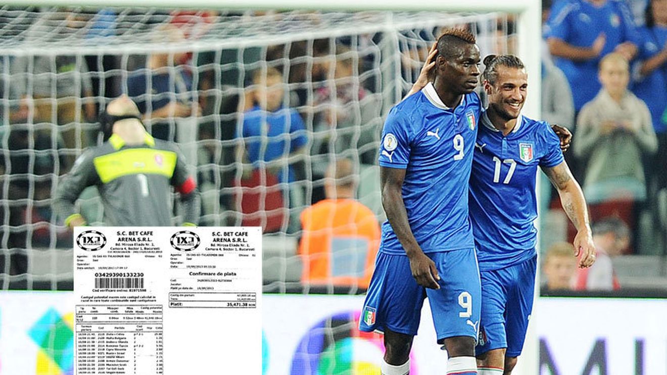 FABULOS: Balotelli i-a băgat în buzunare o avere unui român din Iași! Acesta este cel mai tare bilet de pariuri al lunii septembrie