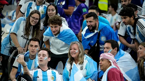 Sărbătoare de zile mari a argentinienilor, după ce Brazilia a fost eliminată de Croația de la Campionatul Mondial din Qatar! Ce au făcut suporterii, dar și jurnaliștii prezenți pe Lusail Stadium la duelul cu Olanda