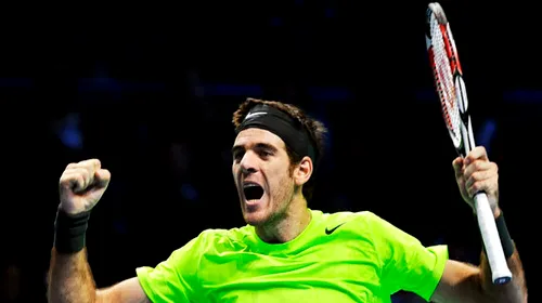 Juan Martin Del Potro l-a învins pe Federer și s-a calificat în semifinalele Turneului Campionilor