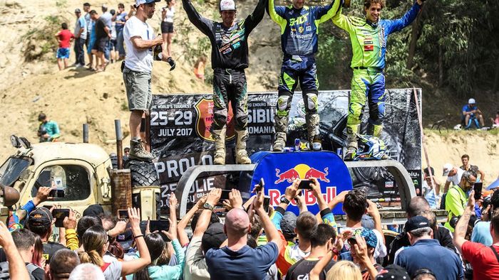 Graham Jarvis a câștigat titlul cu numărul 6 la Red Bull Romaniacs. "Am câștigat pentru a șasea oară, este mai mult decât am visat vreodată!". Românul Sergiu Grecu, campion la clasa "Bronze"