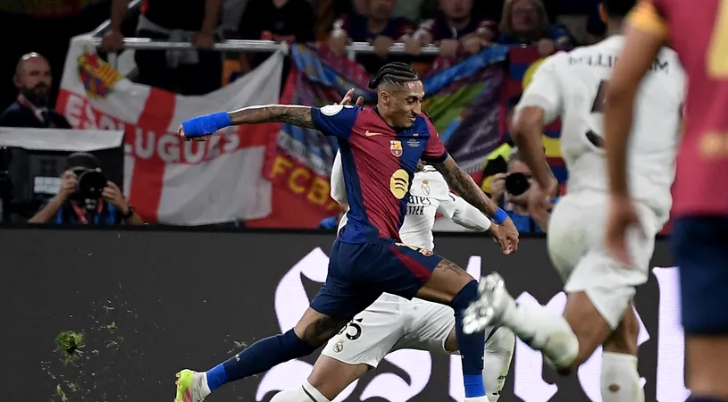 Nebunie totală în Barcelona – Real Madrid! Florentino Perez a reuşit ce şi-a propus: catalanii nu au primit un penalty clar în minutul 90+5, după un fault grosolan al lui Rudiger, iar în minutul 96 VAR anulează un penalty la simularea lui Raphinha