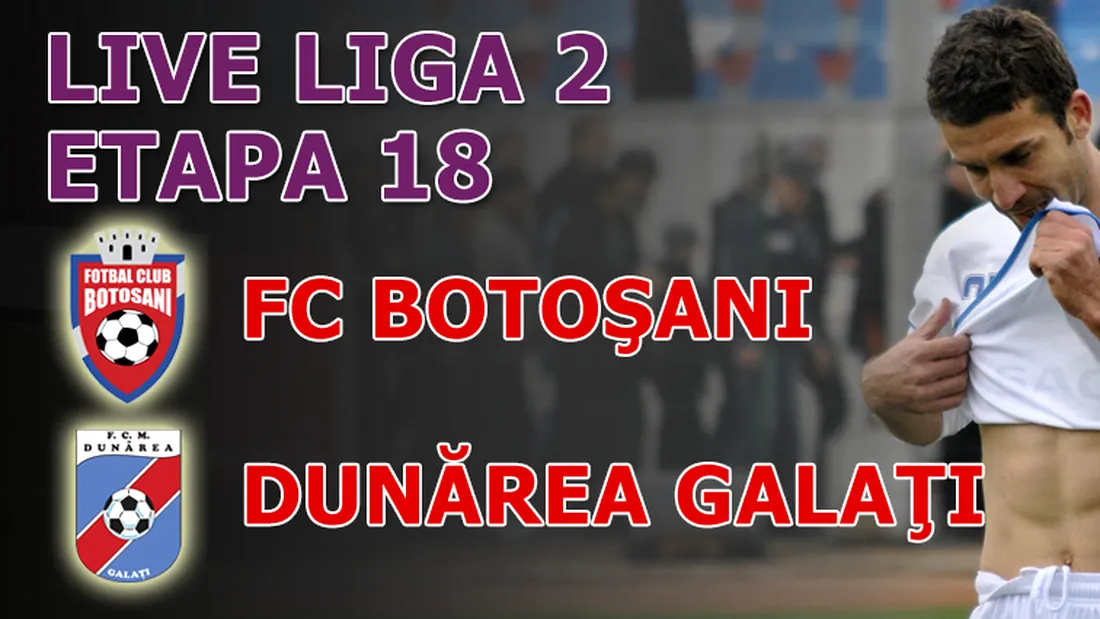 FC Botoșani - Dunărea Galați 5-1** Spectacol printre nămeți