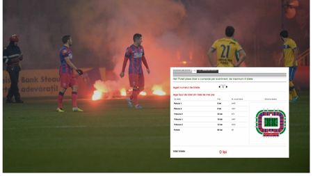 Steaua a vândut bilete pentru meciul cu Chiajna la peluza sud, în sectoarele suspendate de Comisia de Disciplină a LPF