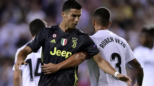 „Bella ciao”. Juventus a învins Valencia într-un meci cu 3 penalty-uri. Lacrimi și pumni în pereți pentru Cristiano Ronaldo, după o eliminare stranie. CR7 va rata duelul cu Manchester United de pe „Old Trafford”. Cronica meciului