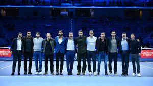 Imaginea finalului de an în tenisul românesc! Horia Tecău, onorat la Turneul Campionilor de la Torino alături de mai multe staruri retrase din activitate | FOTO