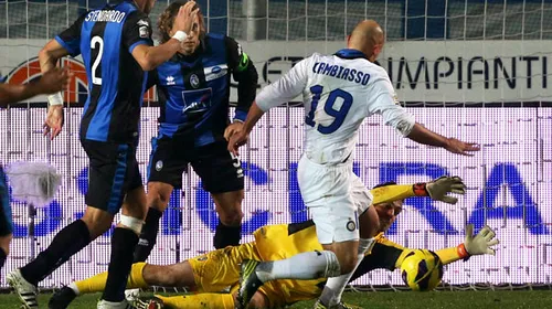 Inter, învinsă de Atalanta în etapa a XII-a din Serie A! Chivu nu a evoluat