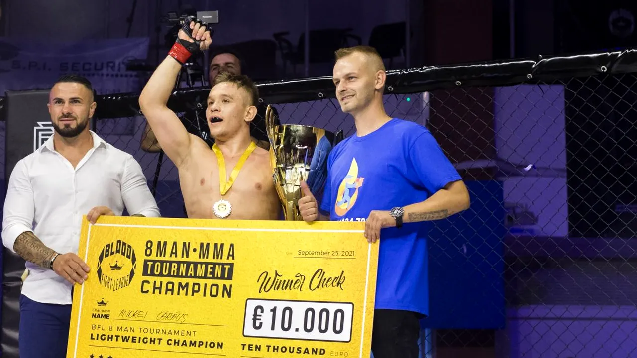 Andrei Carauș, câștigătorul premiului de 10.000 de euro la Gala Blood Fight League, ediția I: „Am venit flămând”