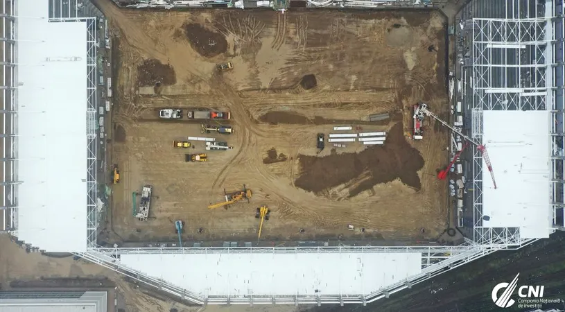 FOTO | Imagini noi de pe șantierul stadionului Rapid. CNI anunță stadiul lucrărilor la arena din Giulești