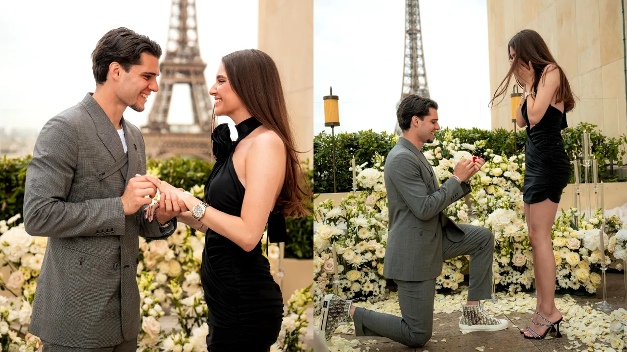 Bat clopote de nuntă în familia lui Gică Hagi! Ianis a cerut-o de soție pe Elena la Paris. Cum a reacționat „Regele”. „Sunt foarte fericit!” | FOTO