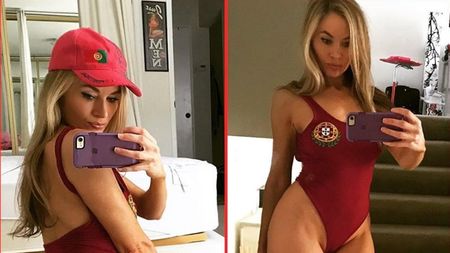 Cu siguranță se simt inspirați acum :) Cea mai îndrăzneață fană a lui Cristiano Ronaldo și a Portugaliei a pozat provocator înainte de startul preliminariilor EURO 2020