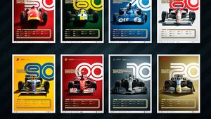 Formula 1: cele 8 postere de colecție care se vor vinde înainte de cursa de la Silverstone. Cine apare pe fiecare afiș și care este motivația fiecărei fotografii