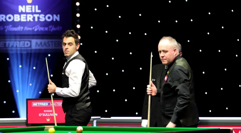 Ronnie O'Sullivan, învins clar de John Higgins la Mastersul de snooker! Cum arată careul de ași