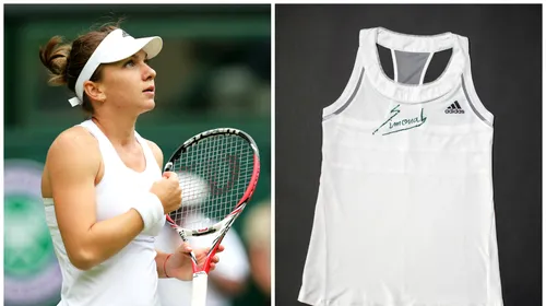 Simona Halep își scoate la licitație tricoul cu care a jucat semifinala de la Wimbledon. Banii vor fi donați în scopuri caritabile
