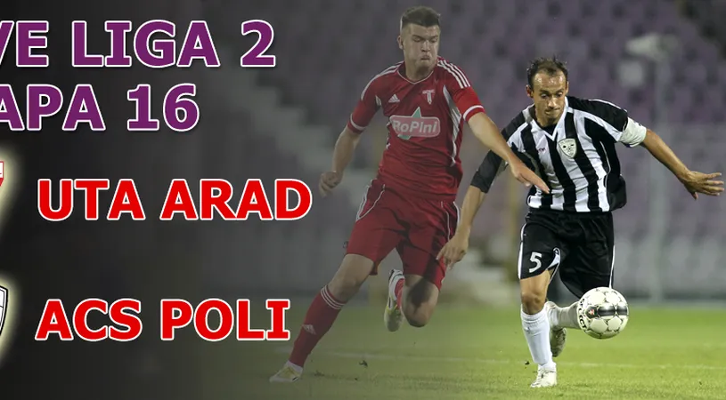 FOTO! UTA - ACS Poli 1-0!** Laso decide câștigătoarea derby-ului vestului 