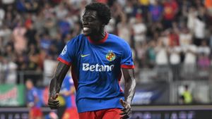 Transferul lui Joyskim Dawa de la FCSB, negociat cu arabii lui Andrea Pirlo! Ce sumă ar putea încasa Gigi Becali