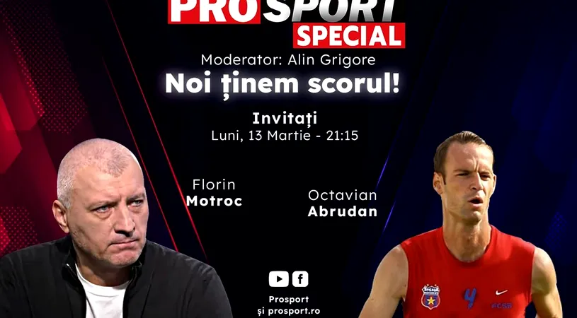 Comentăm împreună la ProSport Special meciul CFR Cluj – U Cluj, alături de Florin Motroc și Octavian Abrudan!