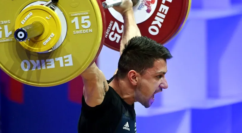 Valentin Iancu, medaliat cu argint la Campionatele Europene de Haltere! Performanță remarcabilă bifată la stilul aruncat, categoria 61 de kilograme