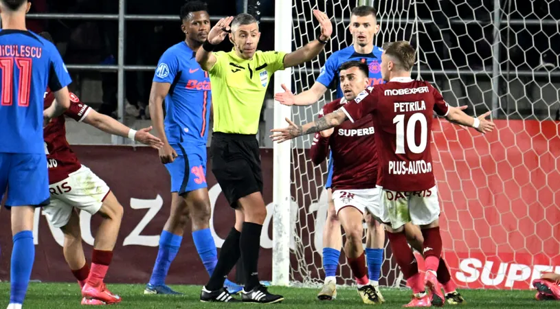 Tot o brigadă de arbitri din prima ligă conduce și returul barajului dintre Chindia Târgoviște și CSC Dumbrăvița. Despre ”central” se credea că a fost suspendat pentru restul sezonului, după deciziile sale din Rapid - FCSB 1-2