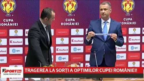 Programul final al optimilor din Cupa României la fotbal