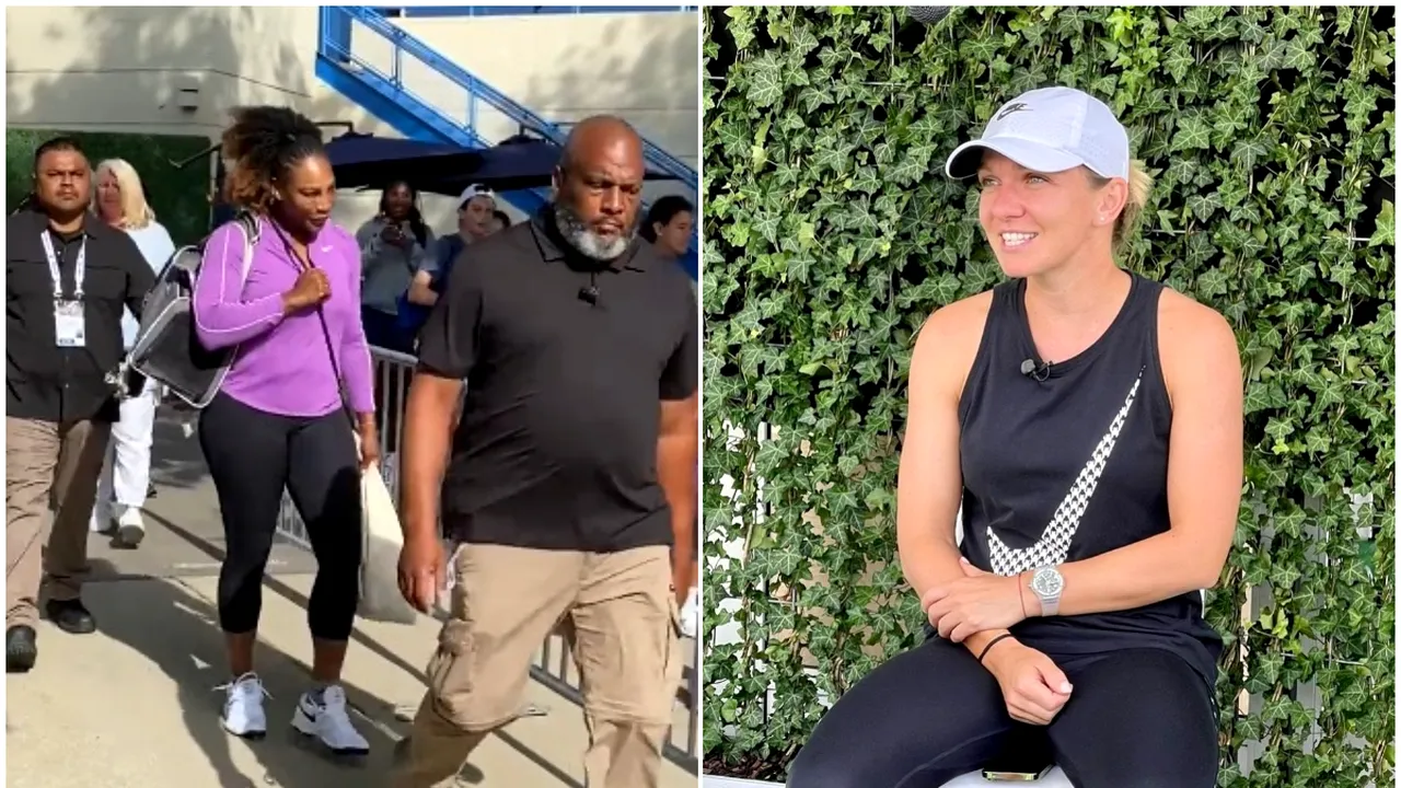 Surpriză totală la Washington! Serena Williams și-a făcut apariția însoțită de bodyguarzi în complexul în care se află Simona Halep, deși americanca nu este înscrisă la turneu | VIDEO