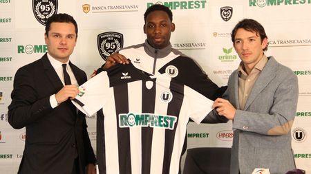 "U" l-a prezentat pe "noul Kluivert": "Fac tot posibilul să ating nivelul lui. Vreau să joc cât mai mult la Cluj"  