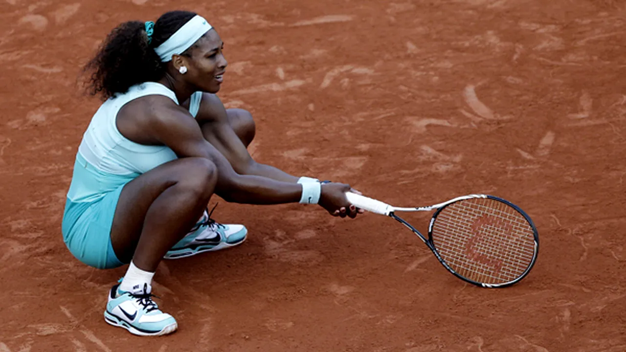 Serena Williams,** eliminată de Virginie Razzano în primul tur la Roland Garros