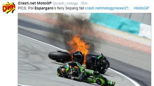 Încăpățânare de campion. Pol Espargaro a trecut proba focului în antrenamentele GP Malaisiei, la MotoGP: "Sunt... Ok? Hahaha, încerc să alerg mâine", deși are fractură. O bucățică de sticlă i-a provocat teribilul accident