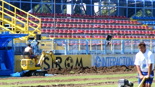 Pregătiri de Liga I! **Astra Ploiești își reface gazonul