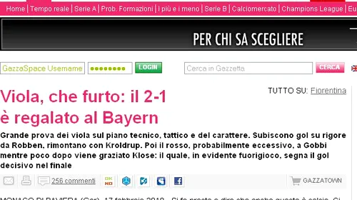 Vezi aici ce scrie presa italiană despre prestația brigăzii lui Ovrebo din meciul Bayern-Fiorentina