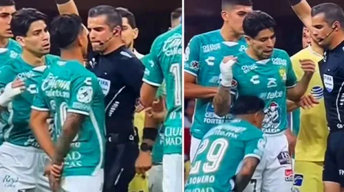 Reacția arbitrului care a lovit un fotbalist cu genunchiul între picioare! Totul s-a întâmplat la un derby din prima ligă a Mexicului, iar imaginile fac înconjurul lumii | VIDEO
