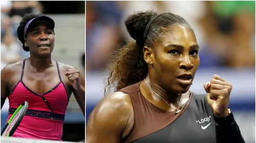 Demonstrație de forță pentru surorile Williams, în primul tur la US Open. Serena a făcut show pe Arthur Ashe, Venus a egalat un record absolut în Era Open, dar scorul zilei i-a aparținut Dariei Gavrilova