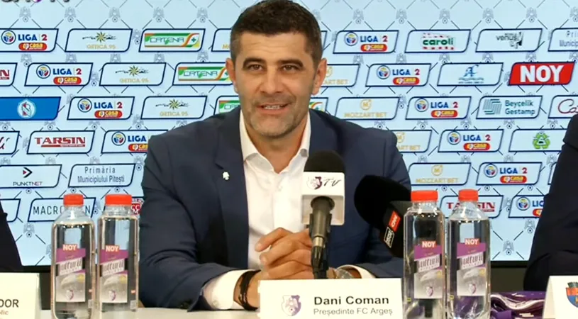 Dănuț Coman, reacție despre noul antrenor al CFC Argeș! Nicolae Dică sau Bogdan Andone? Ce a răspuns când a fost întrebat despre Eugen Neagoe