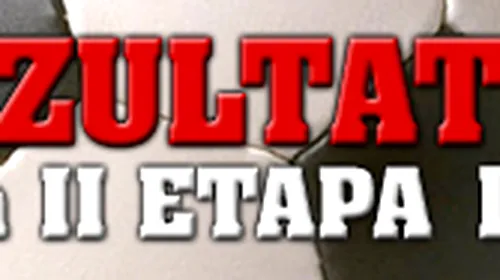 Rezultate Liga 2, etapa a XII-a