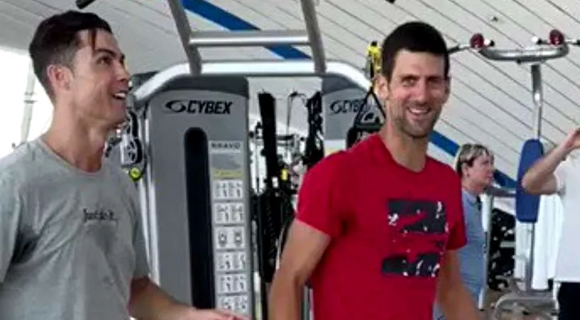 Novak Djokovic se bucură în stilul Cristiano Ronaldo la Turneul Campionilor! Reacția lui CR7: „Nu e rău, bro!