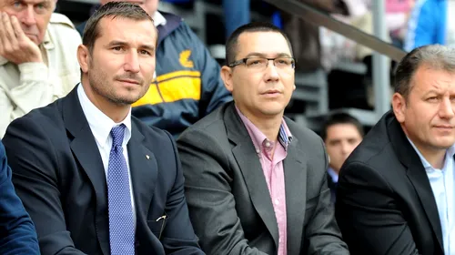 Ponta a preferat compania lui Boroi la meciul de baschet Steaua-Mureș celei a lui Becali la meciul de fotbal Steaua-ASA