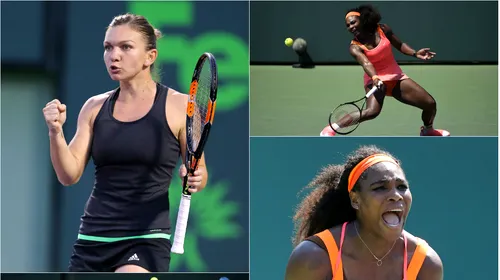 „Miami drama” | Drumul Simonei Halep s-a oprit în semifinale, după un meci spectaculos cu Serena Williams. Victorie cu emoții pentru liderul mondial: 6-2, 4-6, 7-5