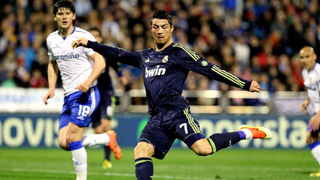 Săpunaru a scos un punct în fața lui Ronaldo!** Zaragoza - Real Madrid 1-1. Românul a fost integralist