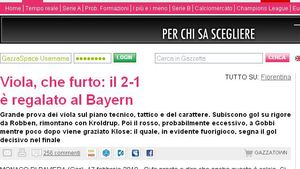 Vezi aici ce scrie presa italiană despre prestația brigăzii lui Ovrebo din meciul Bayern-Fiorentina