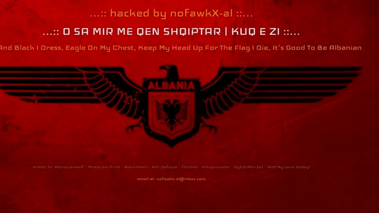 Deja-vu! Un nou site al FRF, DAT JOS de hackerii albanezi. FOTO | Ce a apărut pe adresa Comisiei Centrale de Arbitri