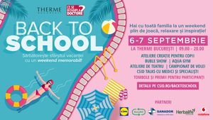 CSID.RO aniversează 20 de ani și îi sărbătorește împreună cu familiile din România la THERME București: două zile de distracție, sănătate și relaxare la evenimentul „CSID – BACK TO SCHOOL”