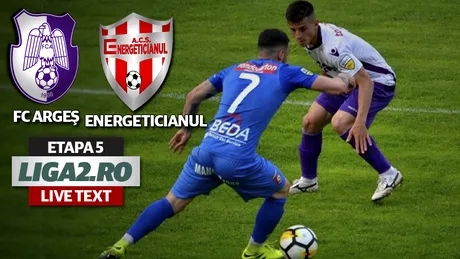 A plouat torențial la Pitești, însă cu niciun gol!** FC Argeș și Energeticianul au încheiat la egalitate și au ratat șansa să urce pe podium