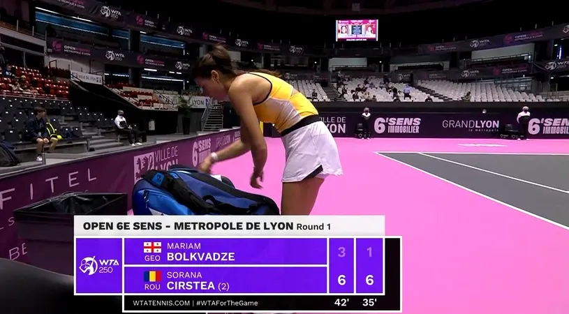 Sorana Cîrstea debutează cu victorie la Lyon și se apropie tot mai mult de Simona Halep în clasament: „Sunt o jucătoare mai bună!