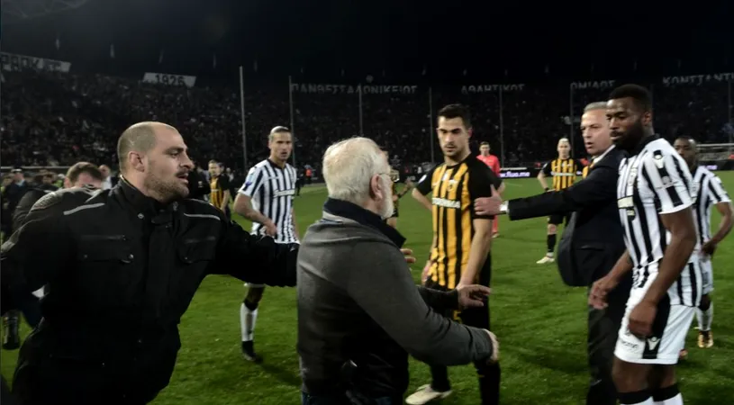 Campionatul Greciei a fost suspendat pe termen nelimitat! Guvernul a intervenit după incidentele din meciul lui PAOK