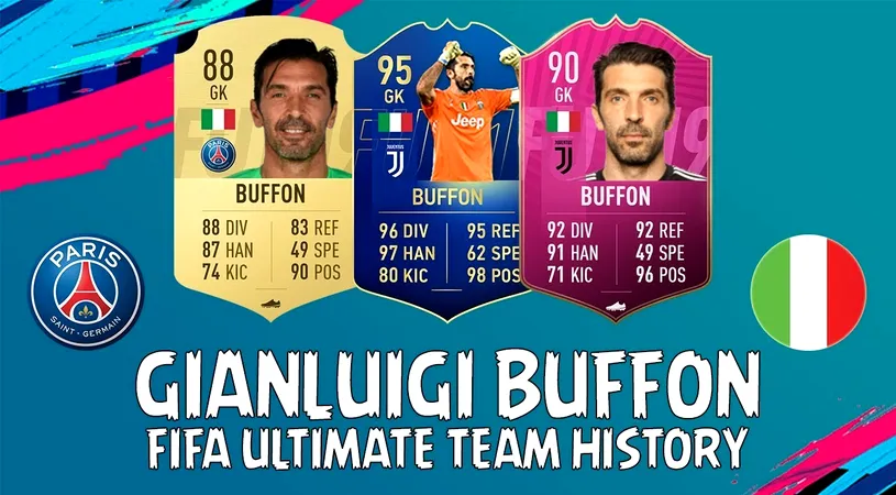 Gianluigi Buffon, recompensat de EA SPORTS în FIFA 20! Fostul portar de la Juventus a primit un card nou-nouț din seria „Flashback”. Cum îl puteți obține