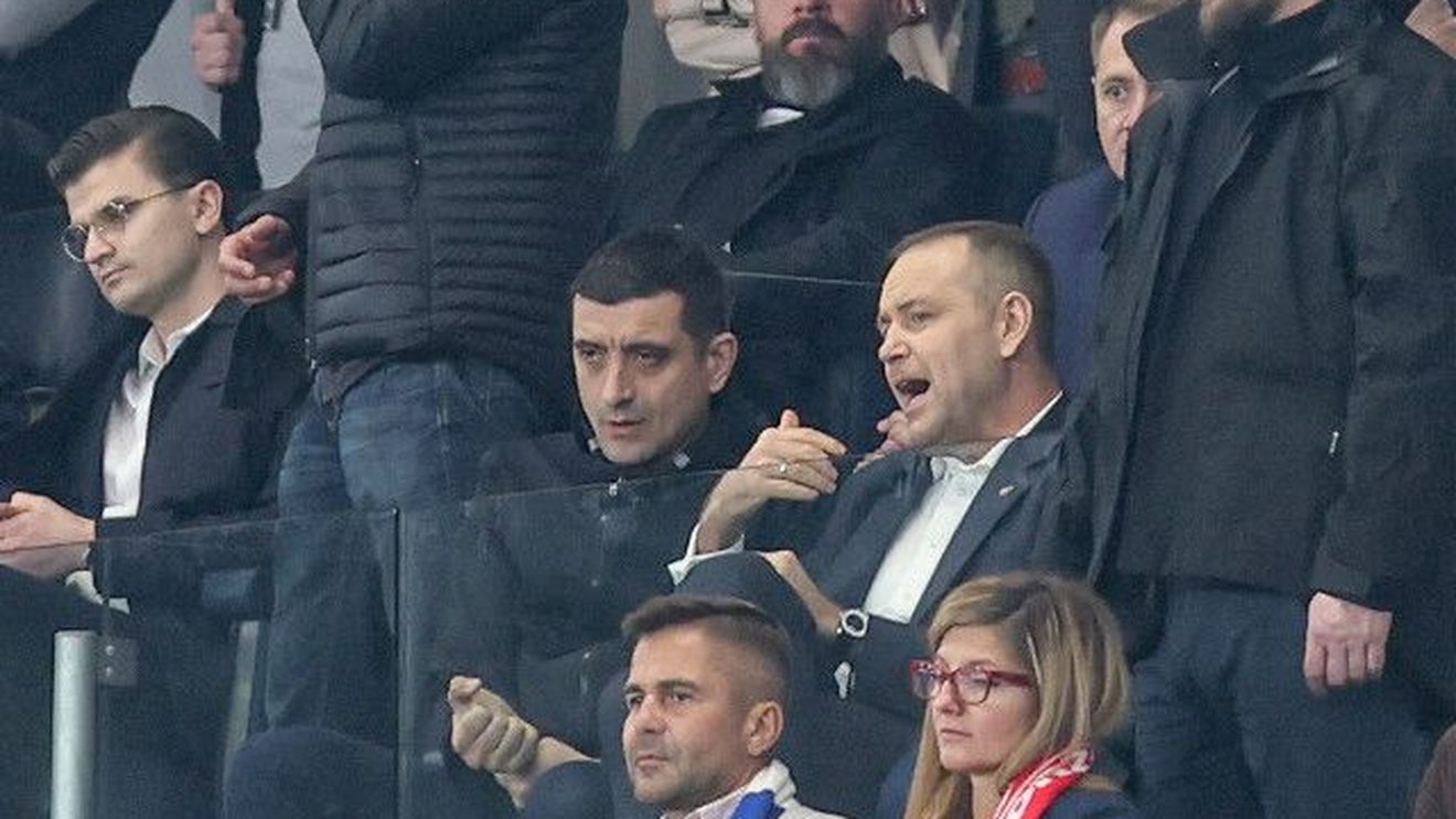 George Simion, surprins alături de preşedintele Poloniei la meciul lui Bogdan Racovițan