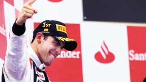 Omul lui Chavez!** Maldonado a devenit primul pilot din Venezuela care a câștigat o cursă de Formula 1