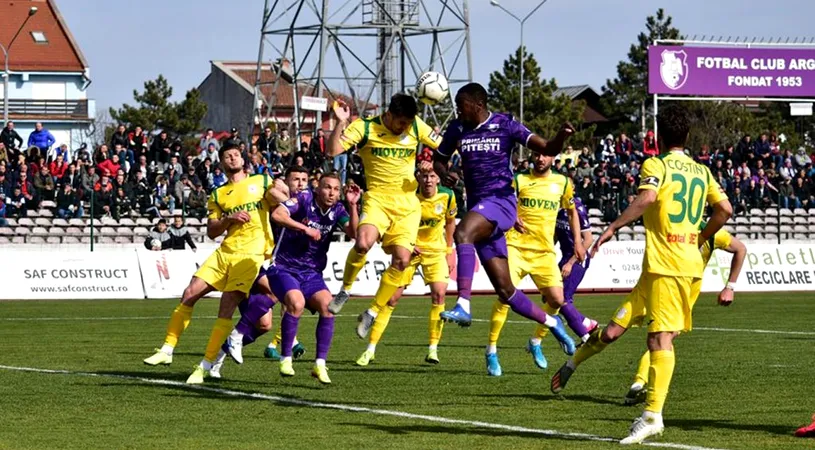 Încă un caz pozitiv de COVID-19 în play-off-ul Ligii 2. Meciul Campionii FC Argeș - CS Mioveni a fost amânat